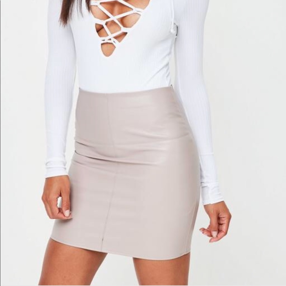 Purple/gray skirt
